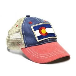 YoColorado Kids' Vintage Flag Patch Hat