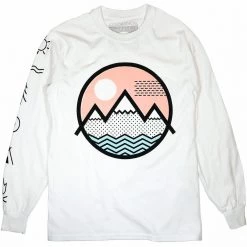 Coloradical Vibe Mountain Offset Long Sleeve Tee Shirts