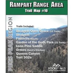 Pocket Pals Maps Rampart Range Area Trail Map #10