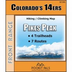 Pocket Pals Maps CO 14ers - Pike Peak Trail Map