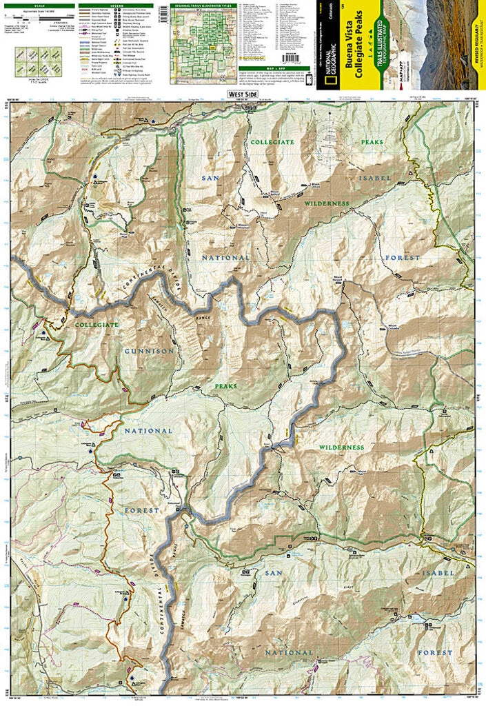 National Geographic Maps Buena Vista Collegiate Peaks 4 National Geographic Maps Buena Vista Collegiate Peaks