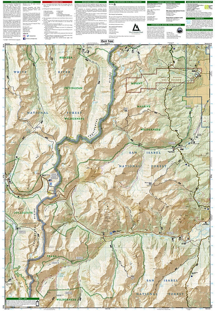 National Geographic Aspen, Independence Pass Maps 5 National Geographic Aspen, Independence Pass Maps