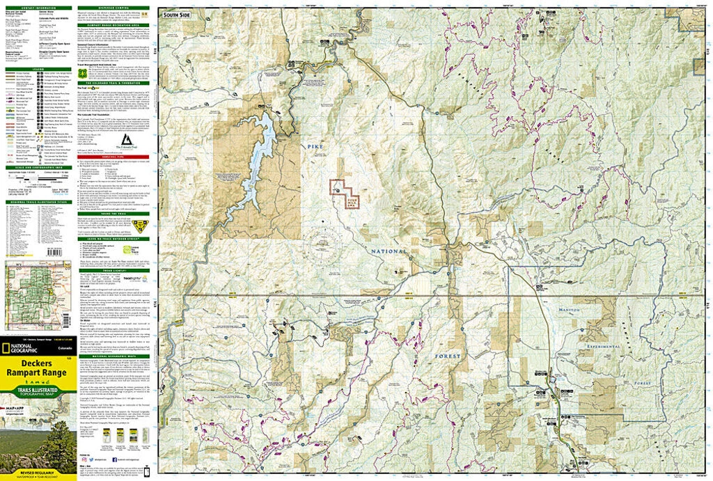 National Geographic Maps Deckers/Rampart Range 4 National Geographic Maps Deckers/Rampart Range