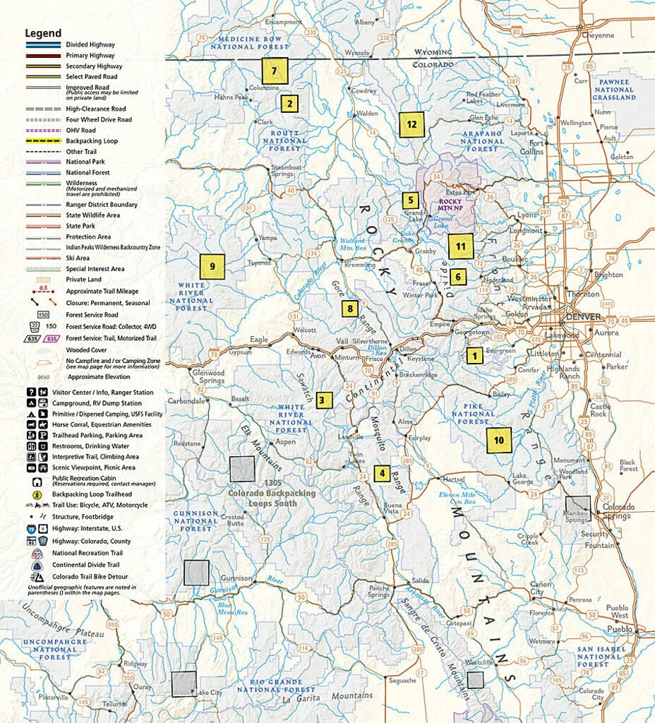 National Geographic Maps Colorado Backpacking Loops North 4 National Geographic Maps Colorado Backpacking Loops North