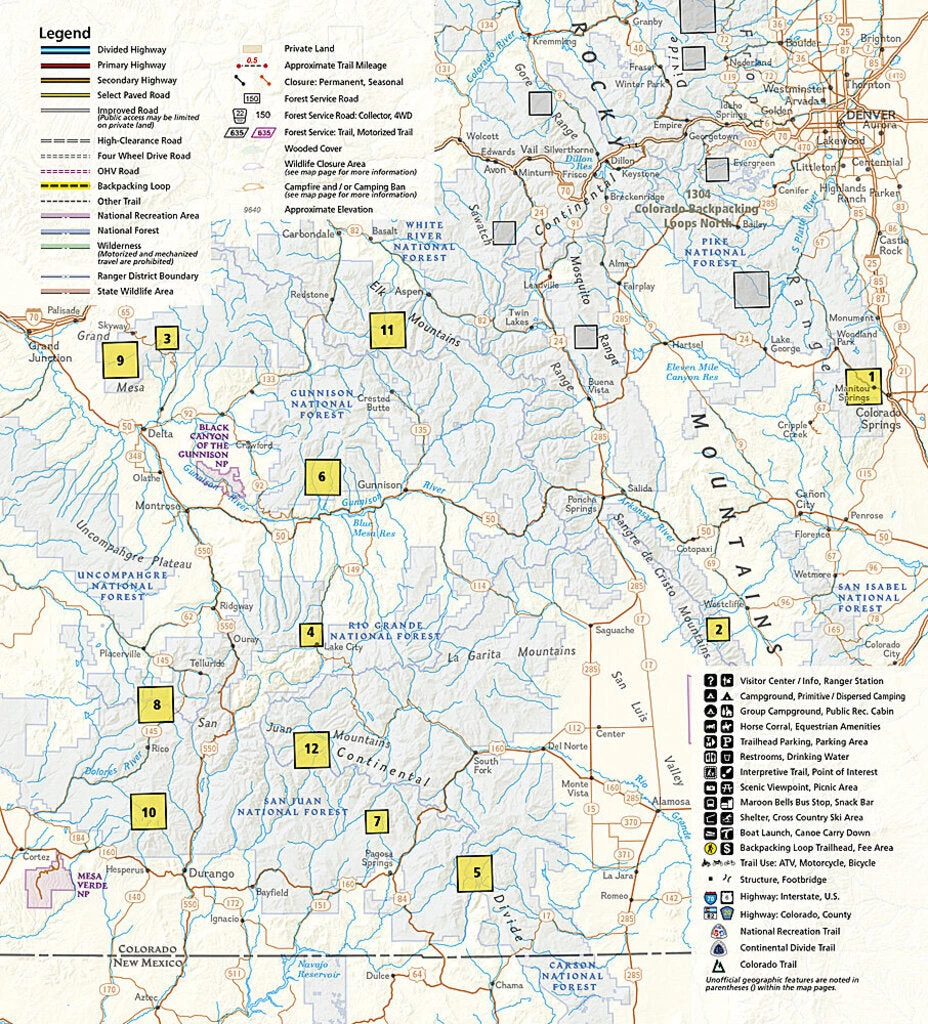 National Geographic Maps Colorado Backpacking Loops South 4 National Geographic Maps Colorado Backpacking Loops South