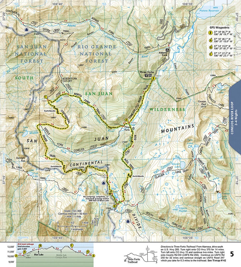 National Geographic Maps Colorado Backpacking Loops South 5 National Geographic Maps Colorado Backpacking Loops South