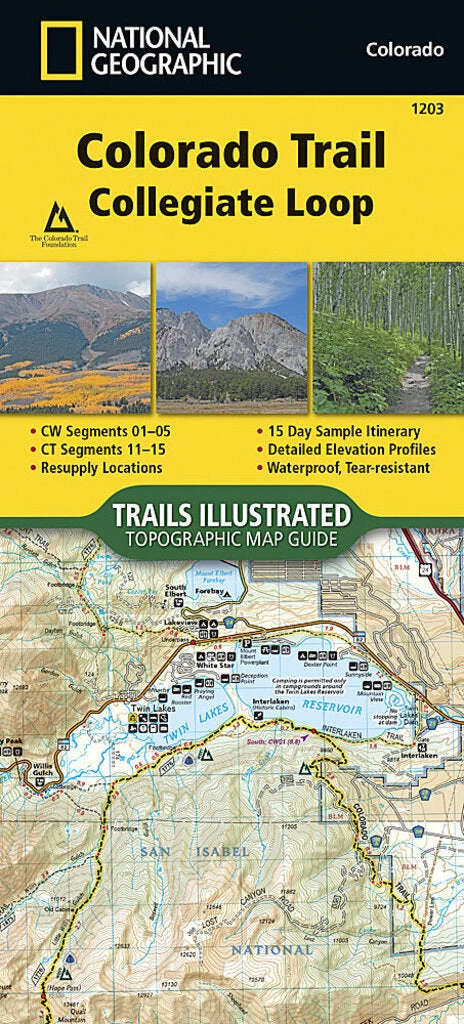 National Geographic Maps Colorado Trail Collegiate Loop 3 National Geographic Maps Colorado Trail Collegiate Loop