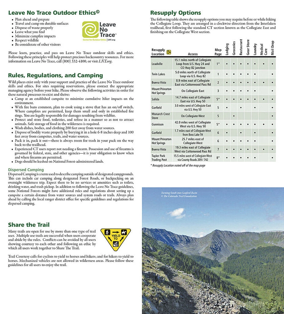 National Geographic Maps Colorado Trail Collegiate Loop 4 National Geographic Maps Colorado Trail Collegiate Loop