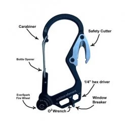 Outdoor Element Fire Escape Carabiner