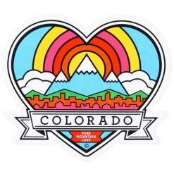 Coloradical Colorado Heart Sticker Stickers/Patches