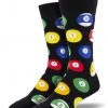 SockSmith MEN'S "BILLIARD BALLS" SOCKS