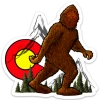 BlueDog Vision Colorado Bigfoot Sticker Stickers/Patches