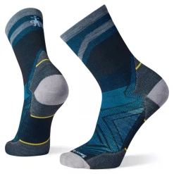 Smartwool Run Zero Cushion Mid Crew Pattern Socks
