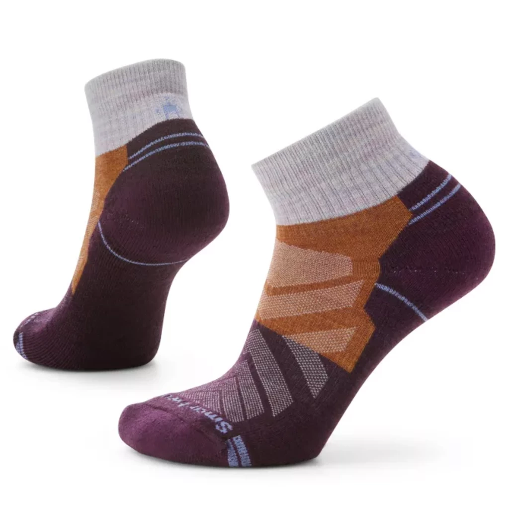 Smartwool Women's Hike Light Cushion Color Block Pattern Ankle Socks 3 Smartwool Women's Hike Light Cushion Color Block Pattern Ankle Socks