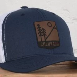 Classic State Colorado Mts & Tree Badge Snapback
