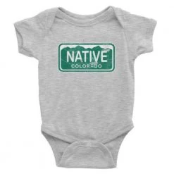 YoColorado Shirts Colorado Native License Plate Baby Onesie