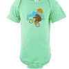 YoColorado Wheelie Bear Baby Onesie Shirts