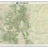 National Geographic Colorado Wall Map - Tubed Maps