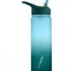 EcoVessel THE WAVE - BPA Free Plastic Sports Water Bottle With Straw - 24 Oz