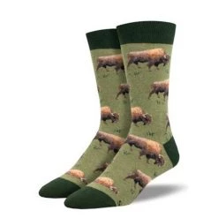 SockSmith MEN'S "GRAZING BISON" SOCKS