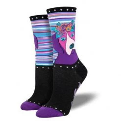 SockSmith WOMEN'S LAUREL BURCH "Violet" SOCKS