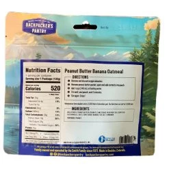 Backpacker's Pantry Camp & Trail Food/Energy Products Peanut Butter Banana Oatmeal