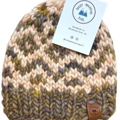 Rocky Mountain Purl Handknit Wool Beanie - Diamond Peak
