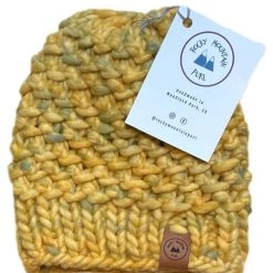 Rocky Mountain Purl Hats/Headbands Handknit Wool Beanie - Pebbledash