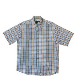 Royal Robbins Short Sleeve Cotton Button Up Shirt Men