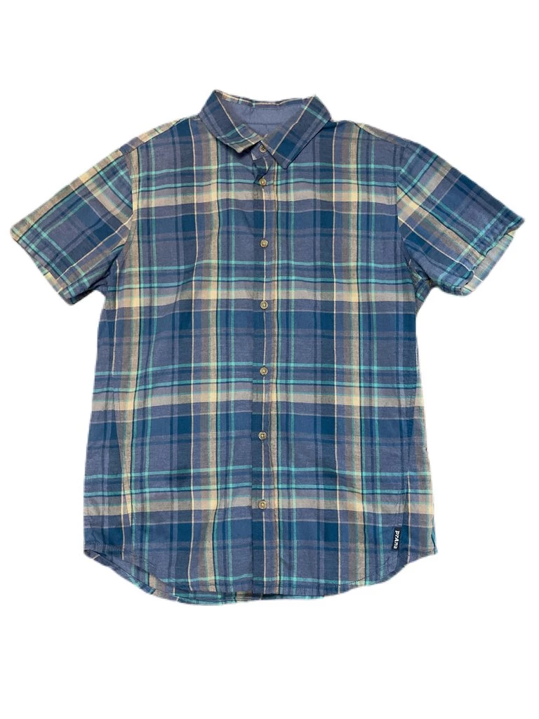 Prana Short Sleeve 100% Organic Cotton Plaid Button Down Men 3 Prana Short Sleeve 100% Organic Cotton Plaid Button Down Men